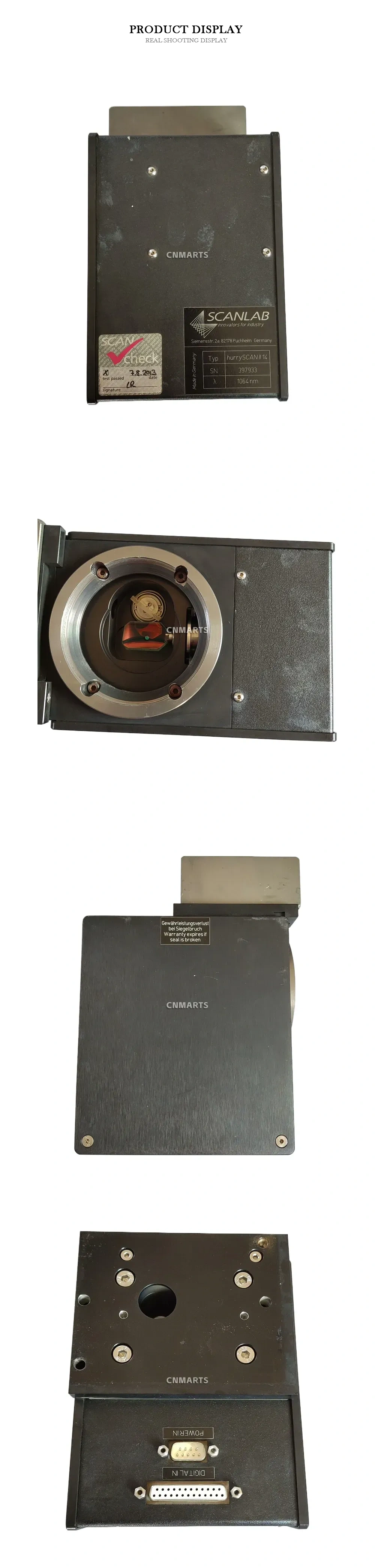 SCANLAB hurrySCAN II 14 Galvanometer Scanner Description
