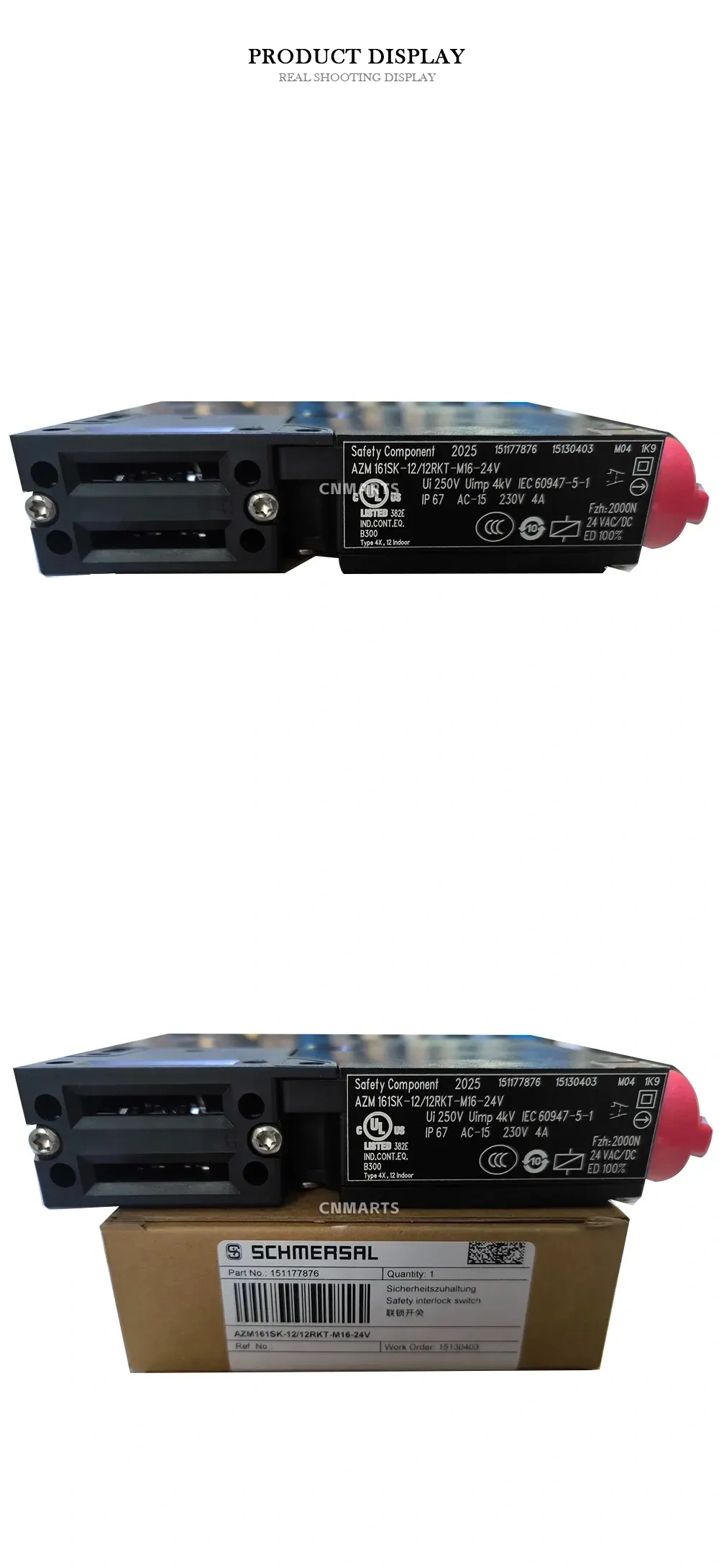 SCHMERSAL AZM 161SK-12/12RKT-M16-24V Safety interlock switch Description