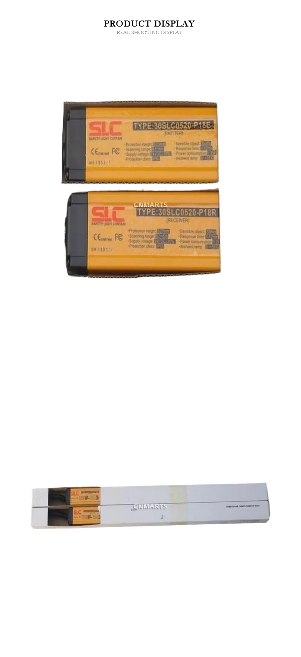 SLC 30SLC0520-P18E / 30SLC0520-P18R Safety Light Curtain Description