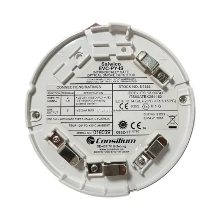 Salwico EVC-PY-IS Intrinsically Safe Optical Smoke Detector