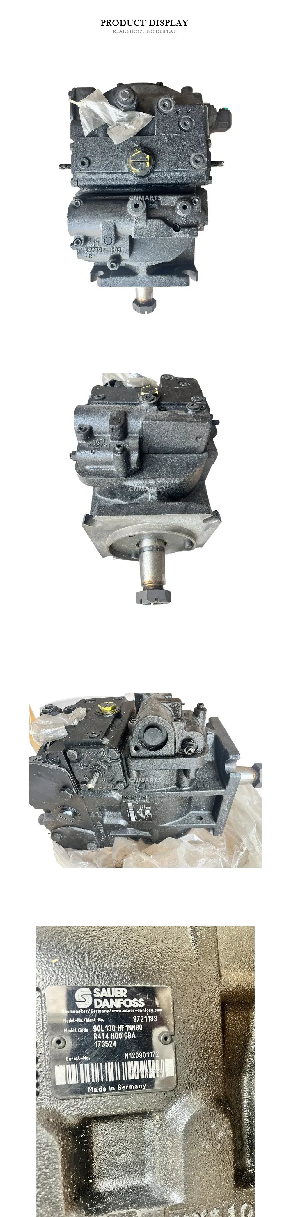 Sauer-Danfoss 90L130 HF1NN80 Hydraulic Axial Piston Pump Description