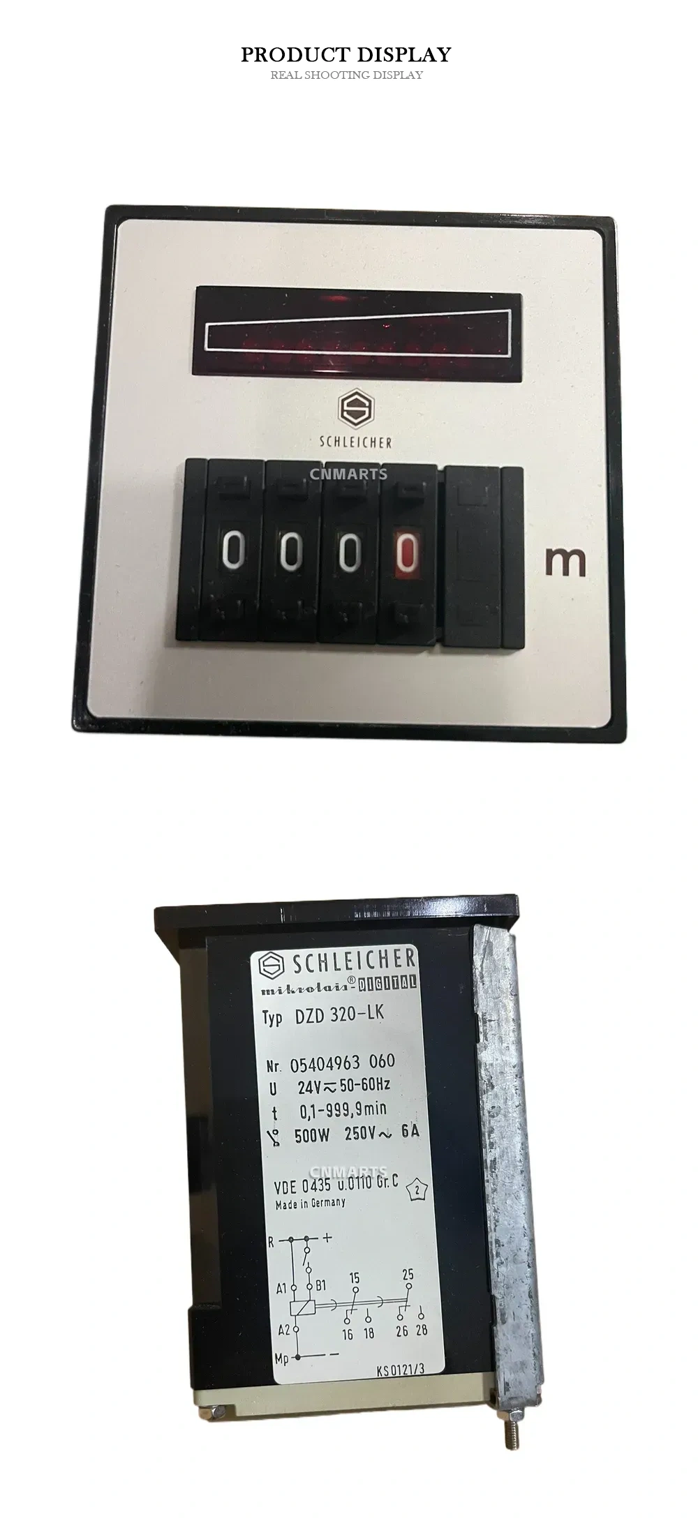 Schleicher DZD 320-LK Digital Time Delay Relay Description