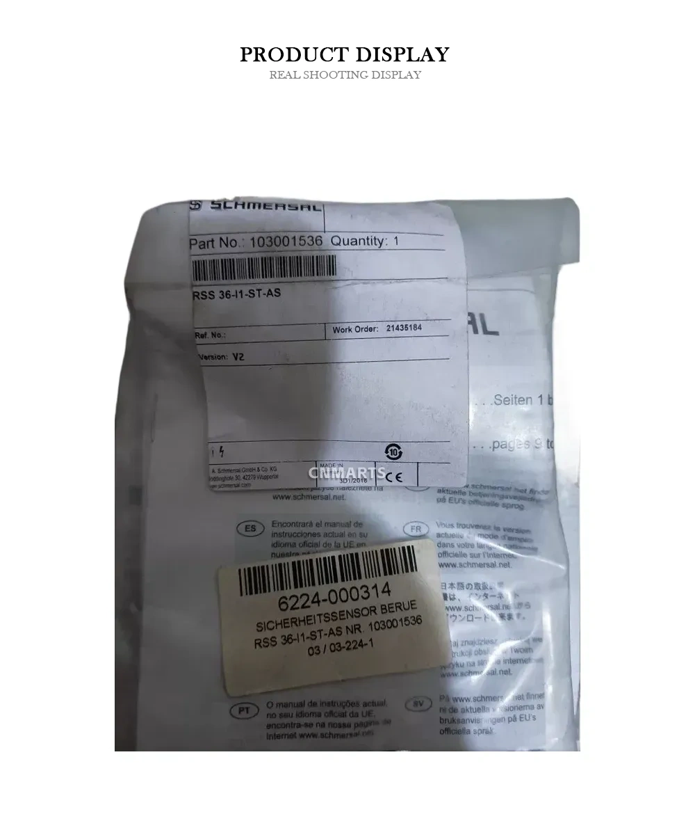 Schmersal RSS 36-I1-ST-AS Safety Sensor Description