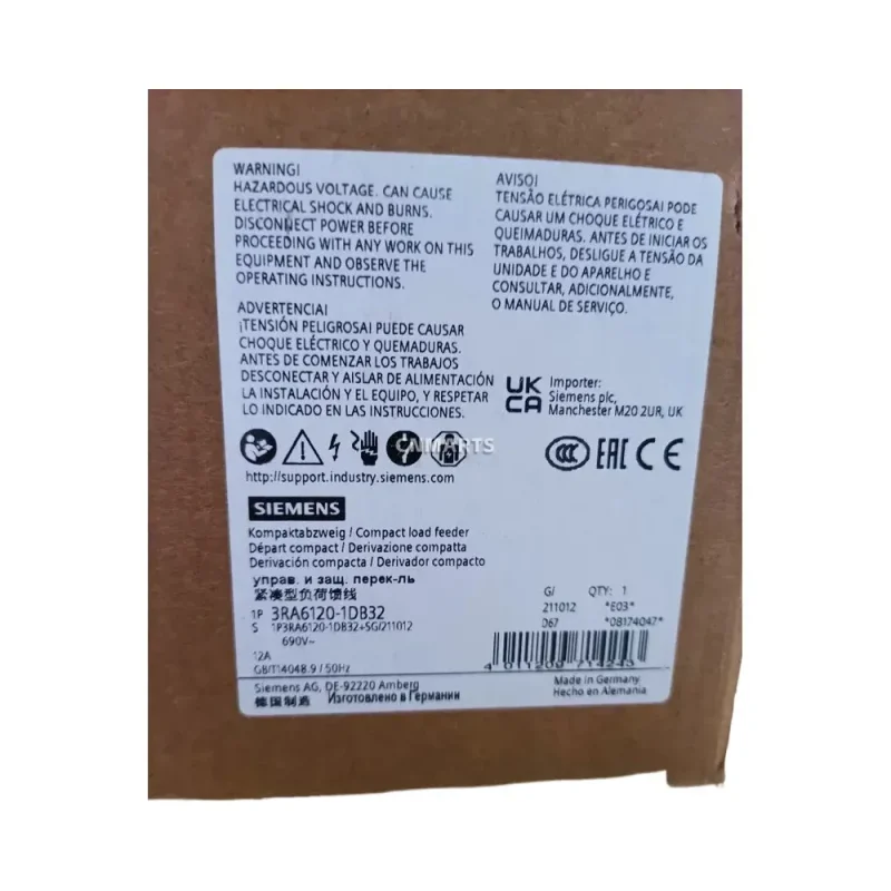 Siemens 3RA6120-1DB32 Compact load feeder