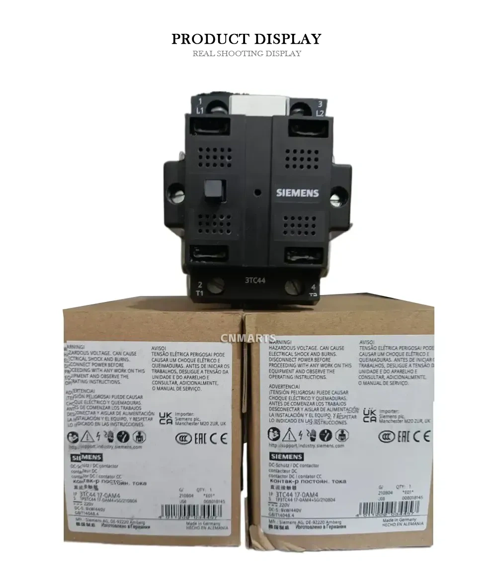 Siemens 3TC44 17-0AM4 DC Contactor Description