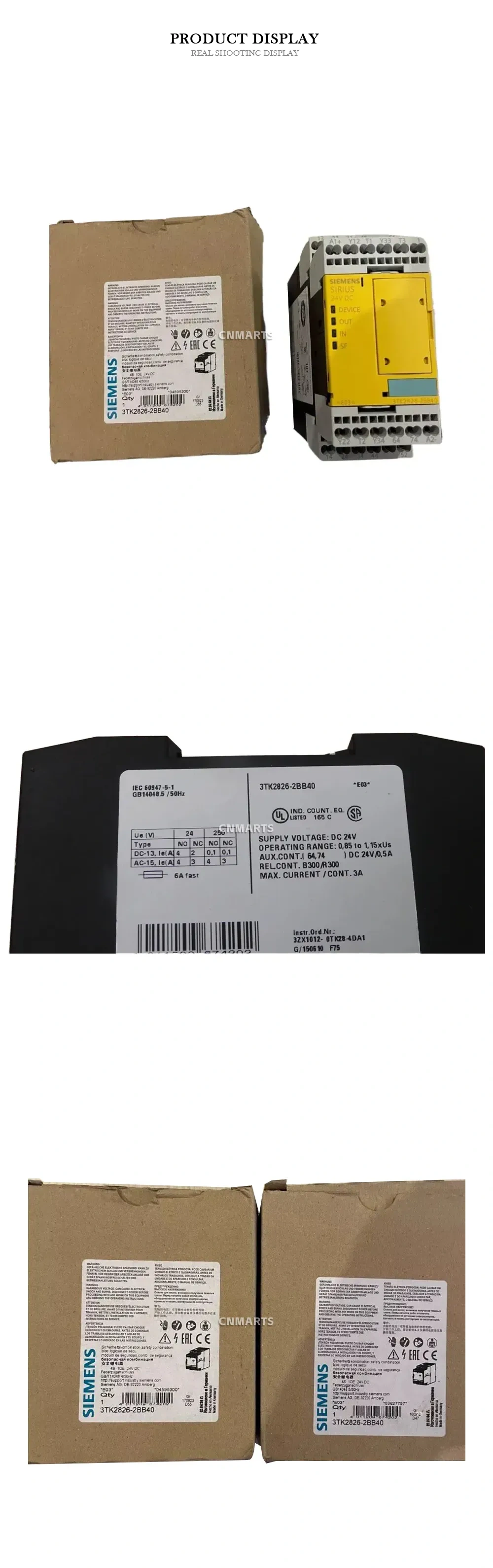 Siemens 3TK2826-2BB40 Safety Relay Module Description