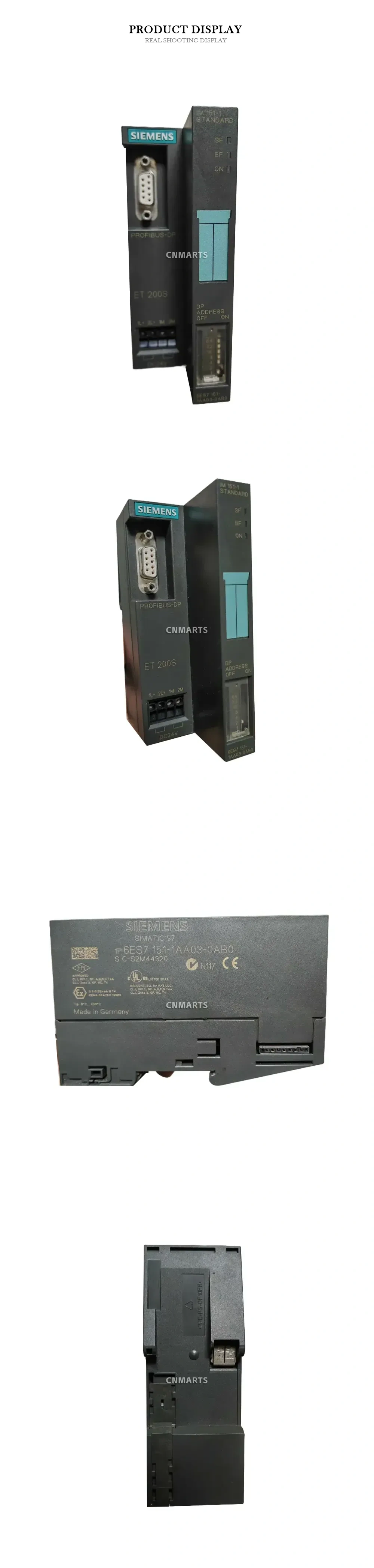 Siemens 6ES7 151-1AA03-0AB0 SIMATIC S7 ET 200S Interface Module Description