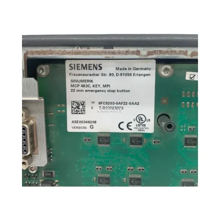Siemens 6FC5203-0AF22-0AA2 Machine Control Panel (MCP)
