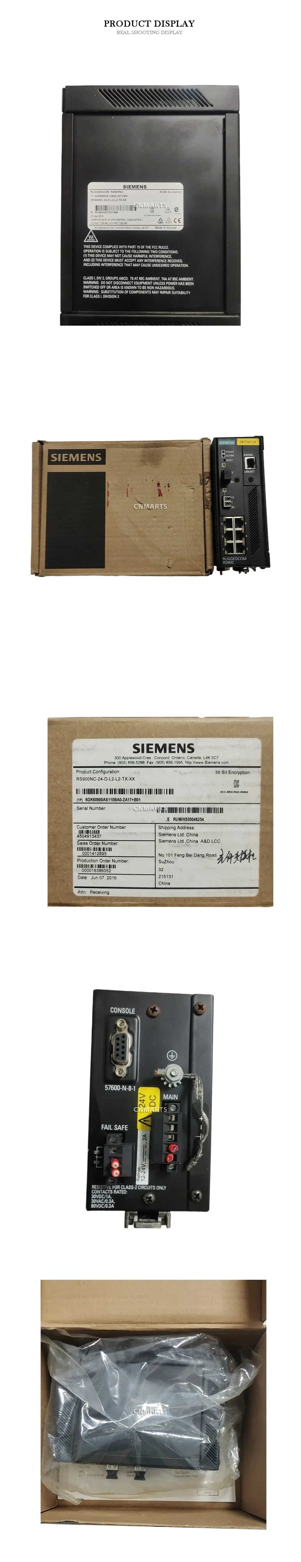 Siemens RS900NC-24-D-L2-L2-TX-XX Industrial Ethernet Switch Description