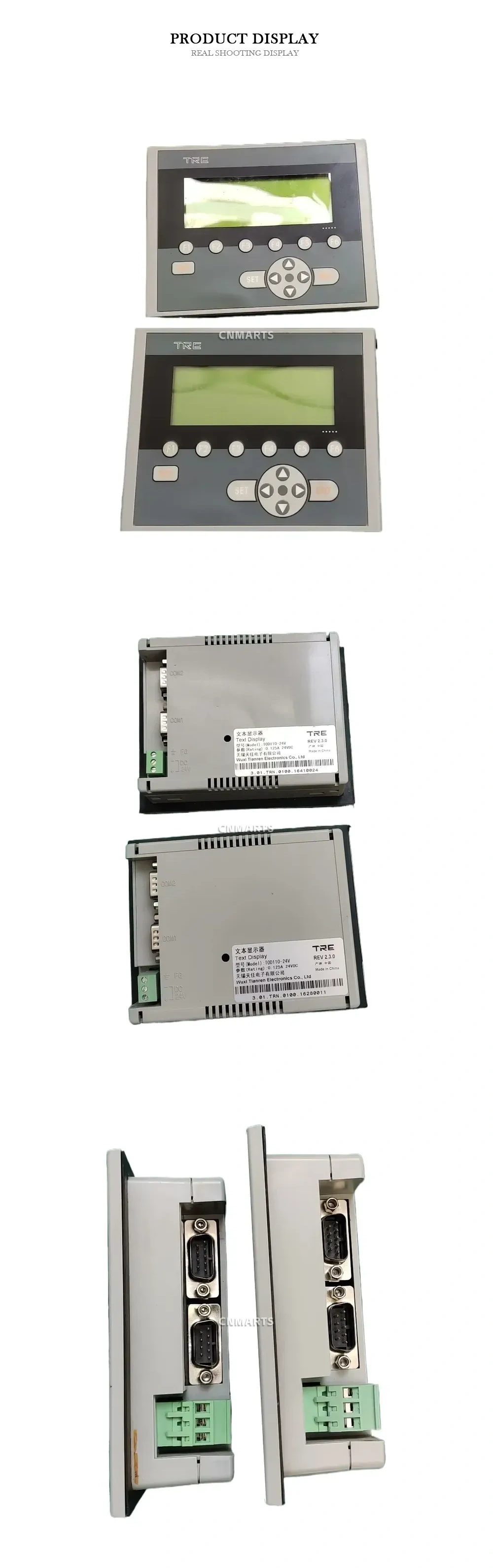TRE TDD110-24V Text Display Description