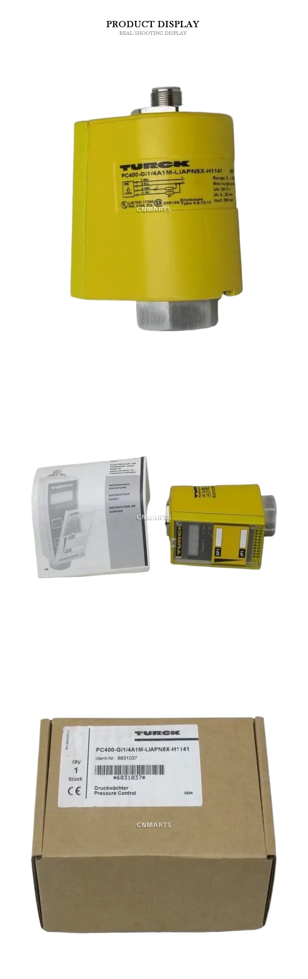 TURCK PC400-GI1/4A1M-LIAPN8X-H1141 Pressure Controller Description