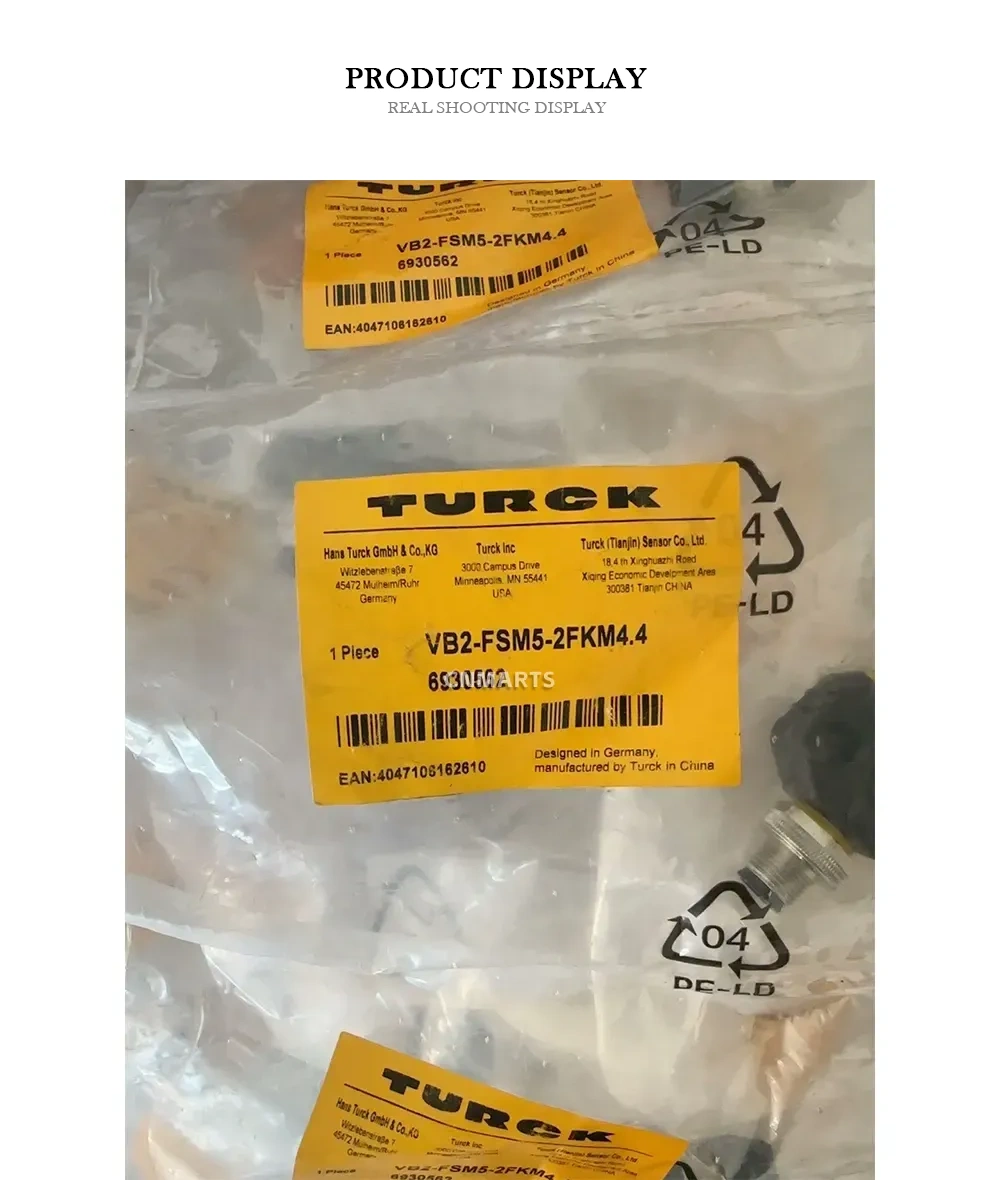 Turck VB2-FSM5-2FKM4.4 Industrial Connection Cable Assembly Description