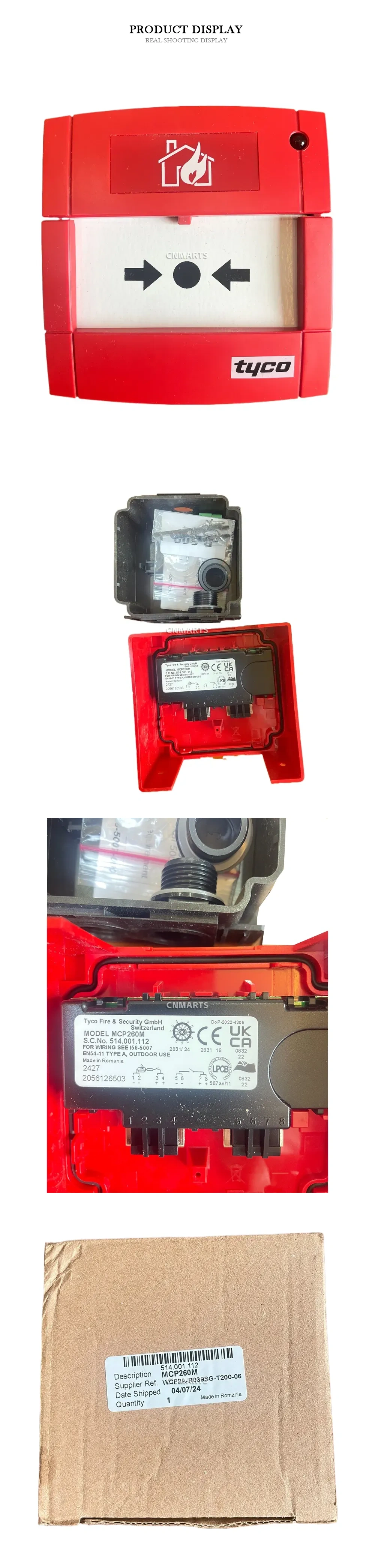 Tyco MCP260M Manual Call Point Description