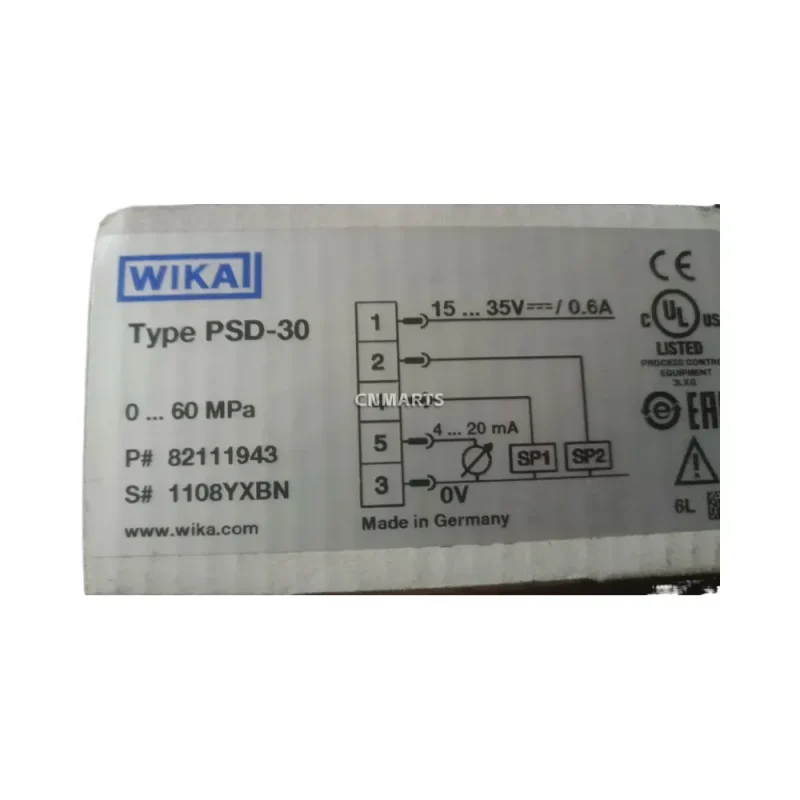 WIKA PSD-30 Digital Pressure Switch