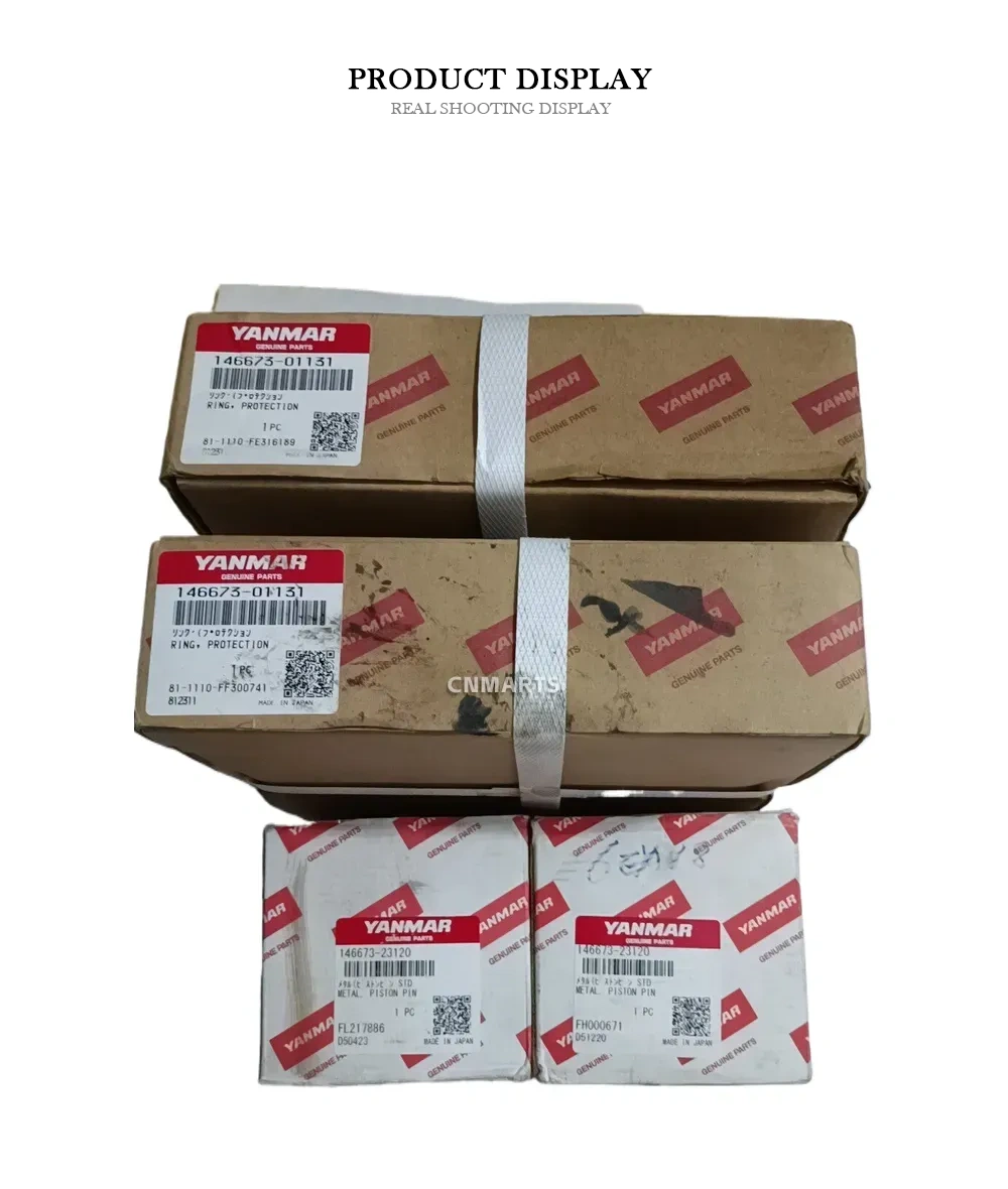YANMAR 146673-01131 / 146673-23120 Engine Spare Parts (Protection Ring / Metal Piston Pin) Description