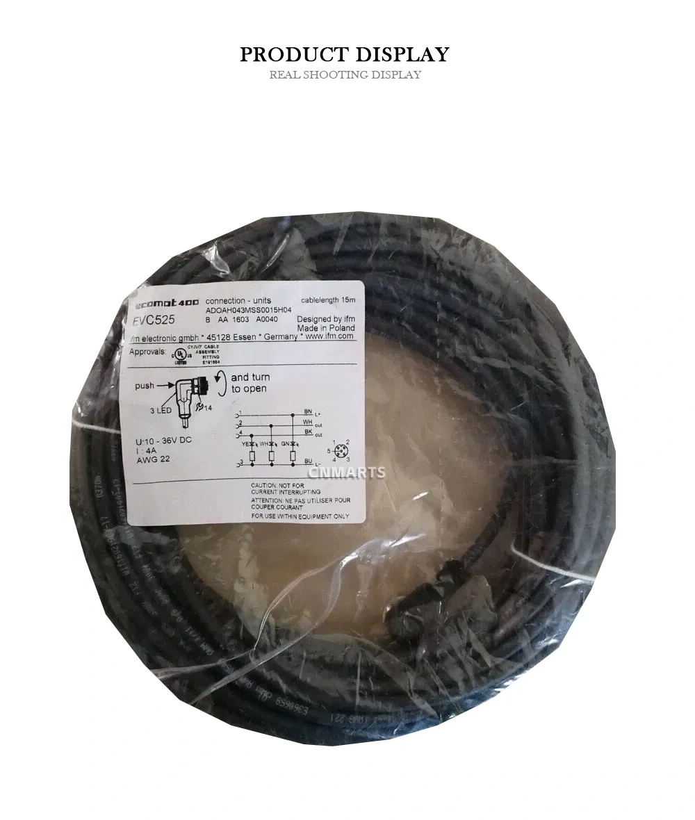 ifm EVC525 Connection Cable / Sensor Cable Description