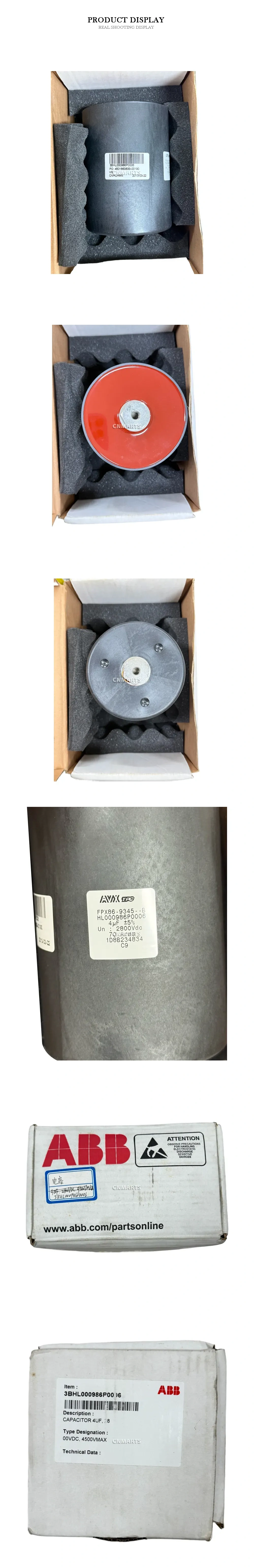 ABB 3BHL000986P0006 High Voltage DC Capacitor Description