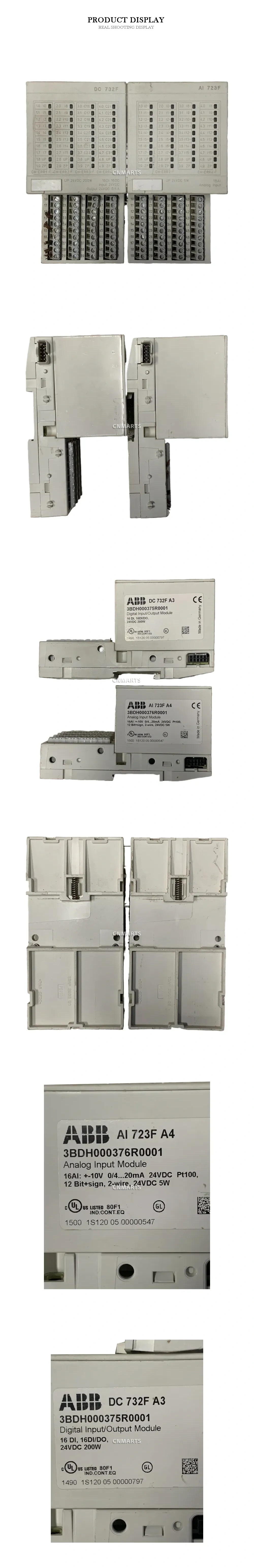 ABB DC 732F A3, AI 723F A4 Digital Input/Output Module and Analog Input Module Description