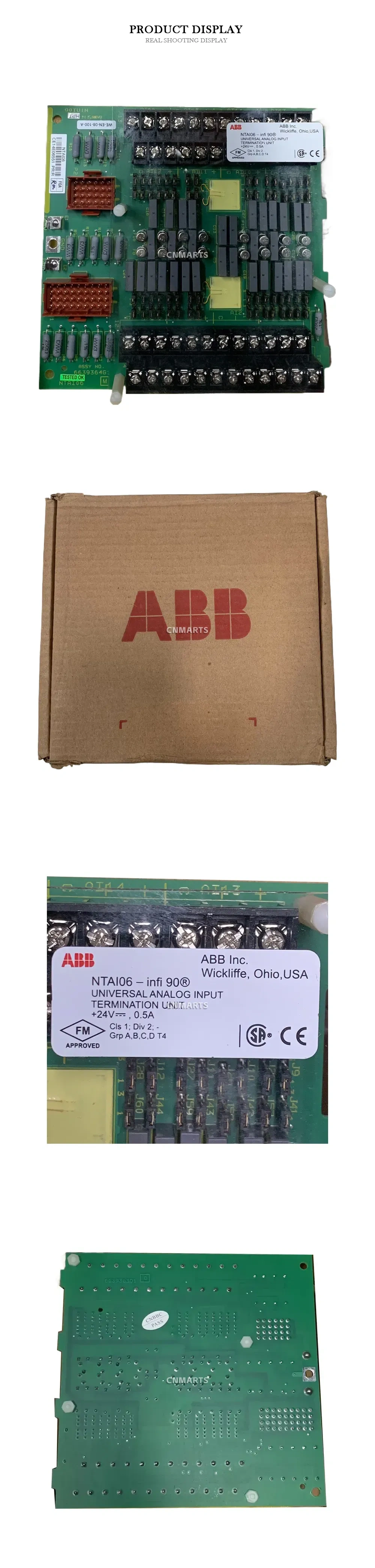 ABB NTAI06 Universal Analog Input Termination Unit Description