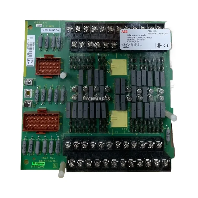 ABB NTAI06 Universal Analog Input Termination Unit
