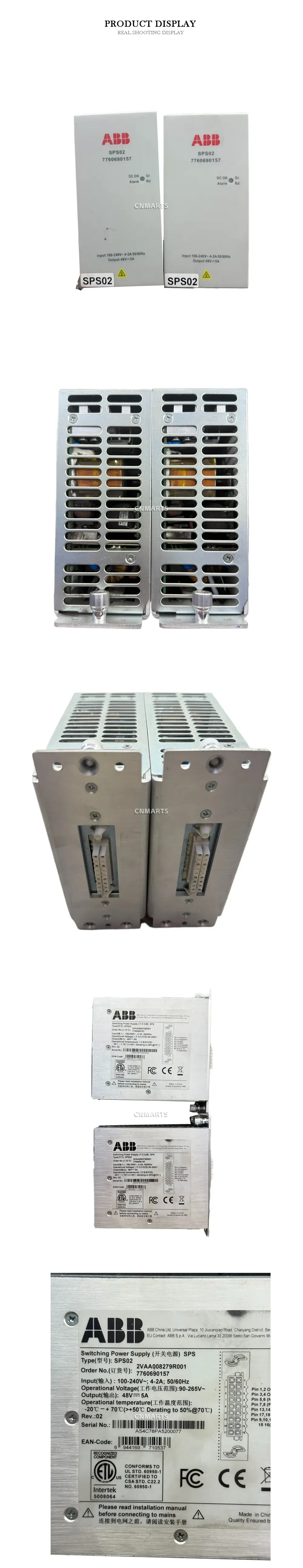 ABB SPS02 Switching Power Supply Description
