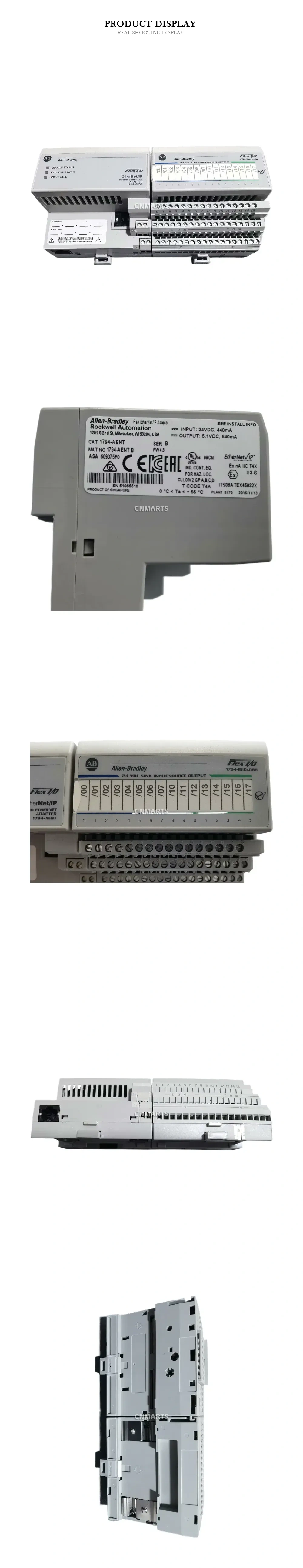 Allen-Bradley 1794-AENT / 1794-IB10xOB6 Flex I/O EtherNet/IP Adapter and Digital I/O Module Description