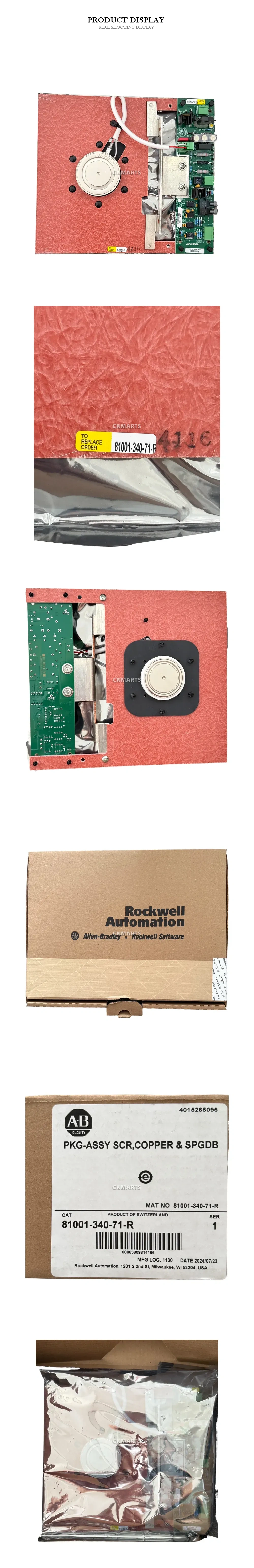 Allen-Bradley 81001-340-71-R SCR Assembly (PKG-ASSY SCR, COPPER & SPGDB) Description