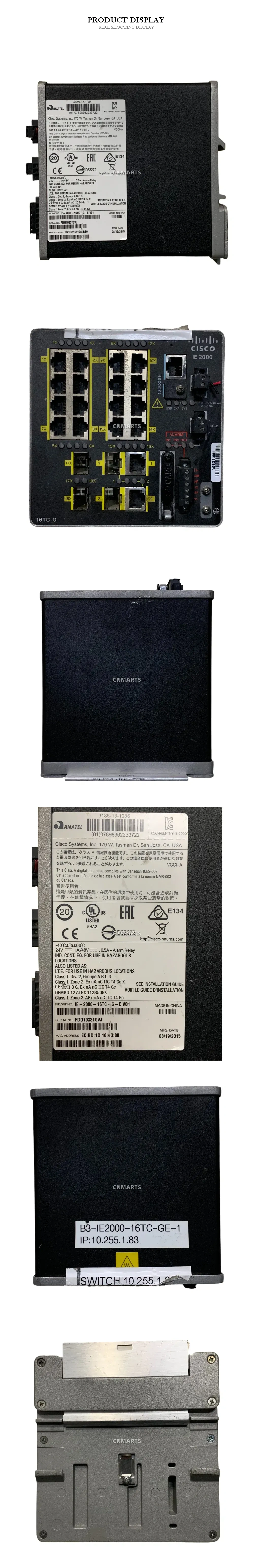 Cisco IE-2000-16TC-G Industrial Ethernet Switch Description
