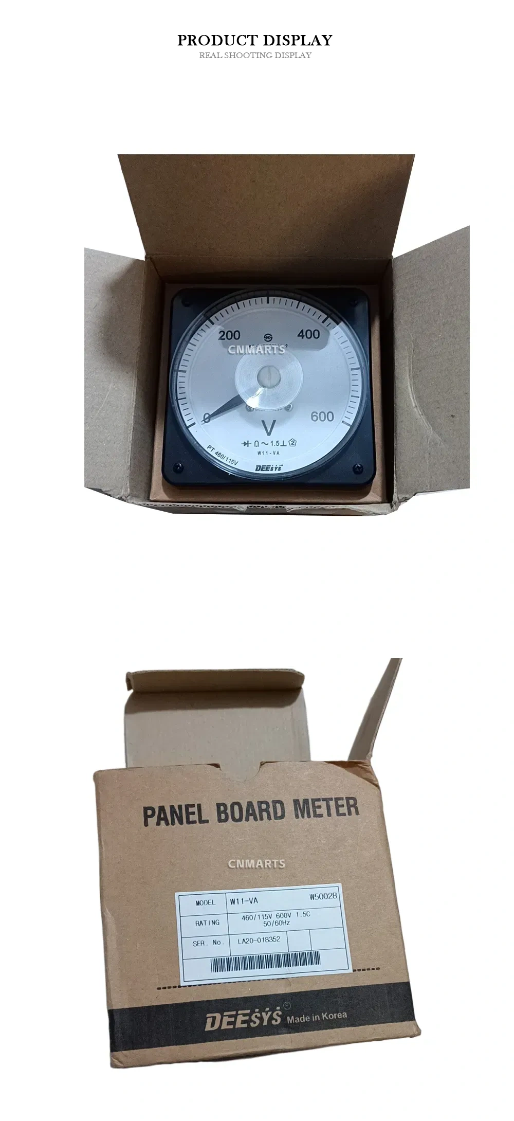 DEESYS W11-VA Panel Board Meter Description