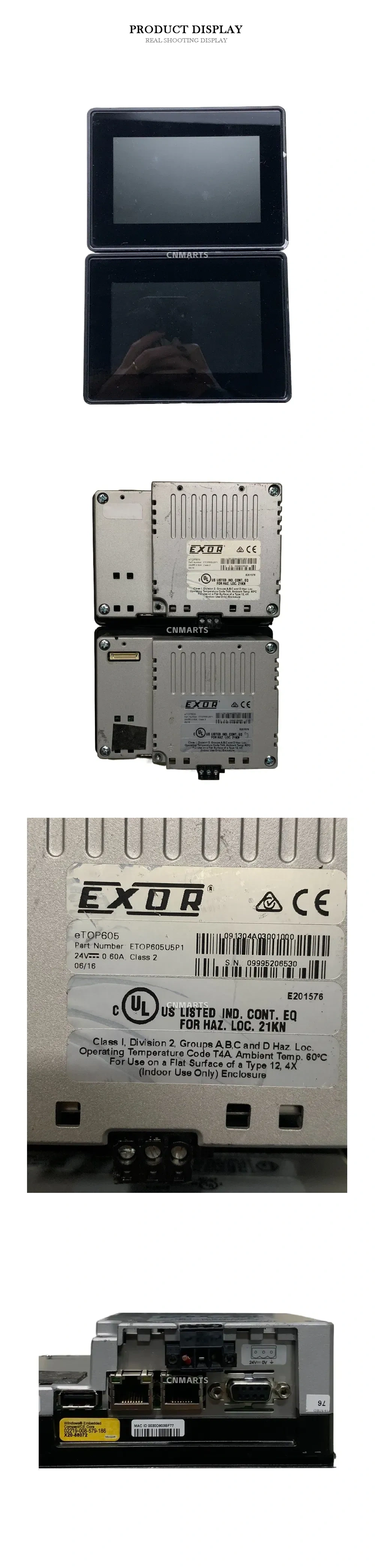EXOR eTOP605 Industrial HMI Panel Description