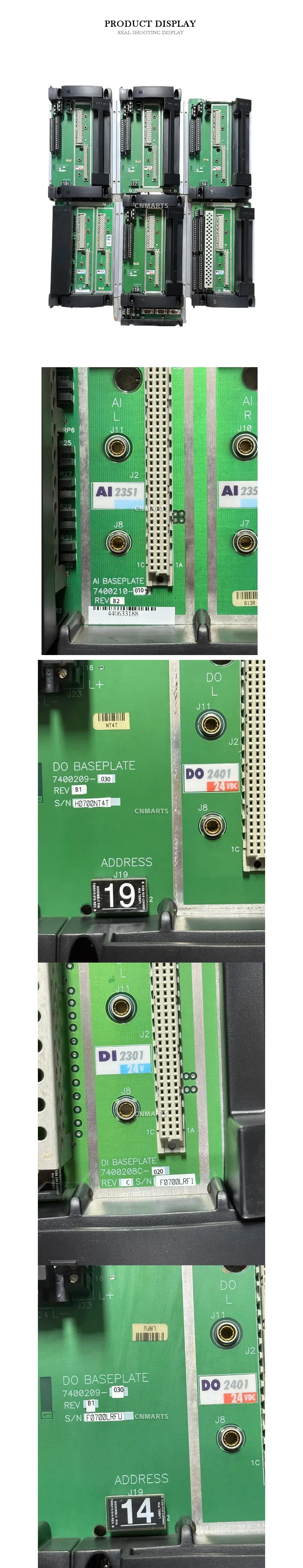 Emerson AI 2351 / DO 2401 / DI 2301 DeltaV I/O Baseplate Module Description