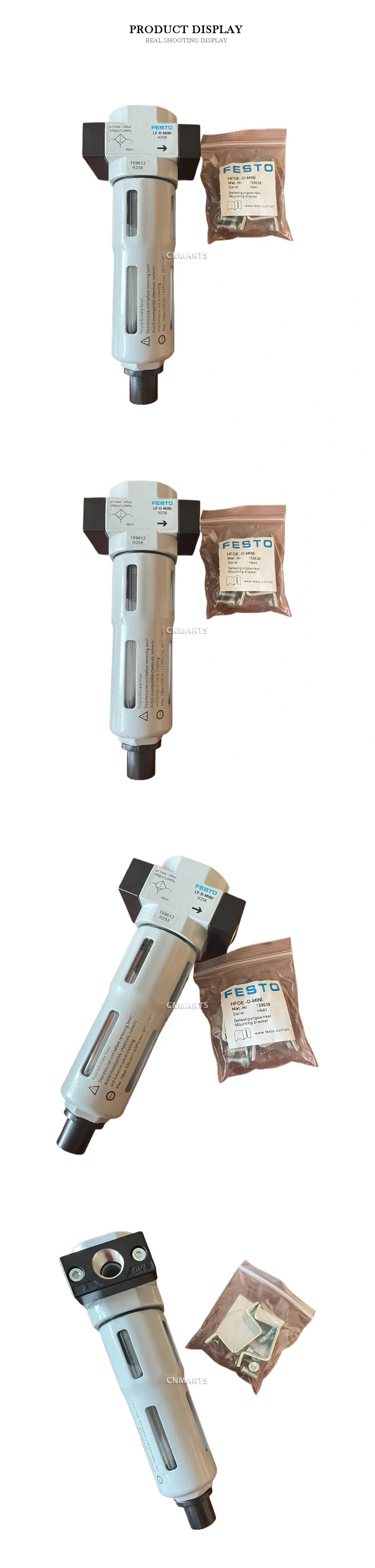 FESTO LF-D-MINI Compressed Air Filter Description