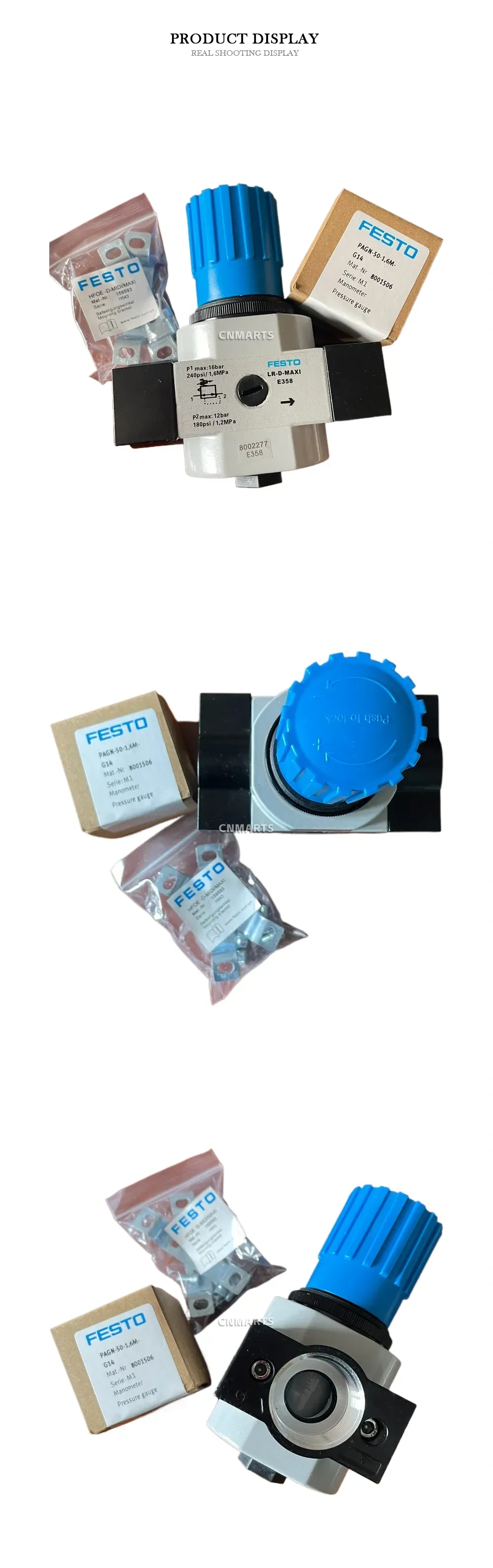 FESTO LR-1-D-MAXI-MPA Pressure Regulator Description