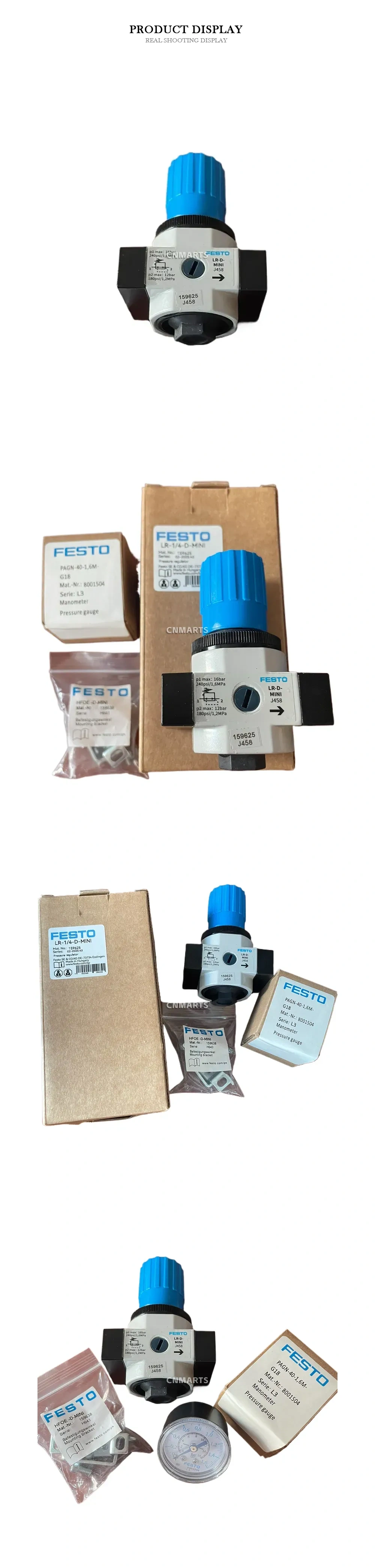 FESTO LR-D-MINI Pneumatic Pressure Regulator Description