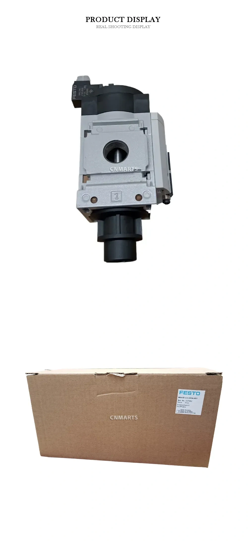 FESTO MS6-EE-1/2-10V24-AD7 Pneumatic On/Off Valve Description
