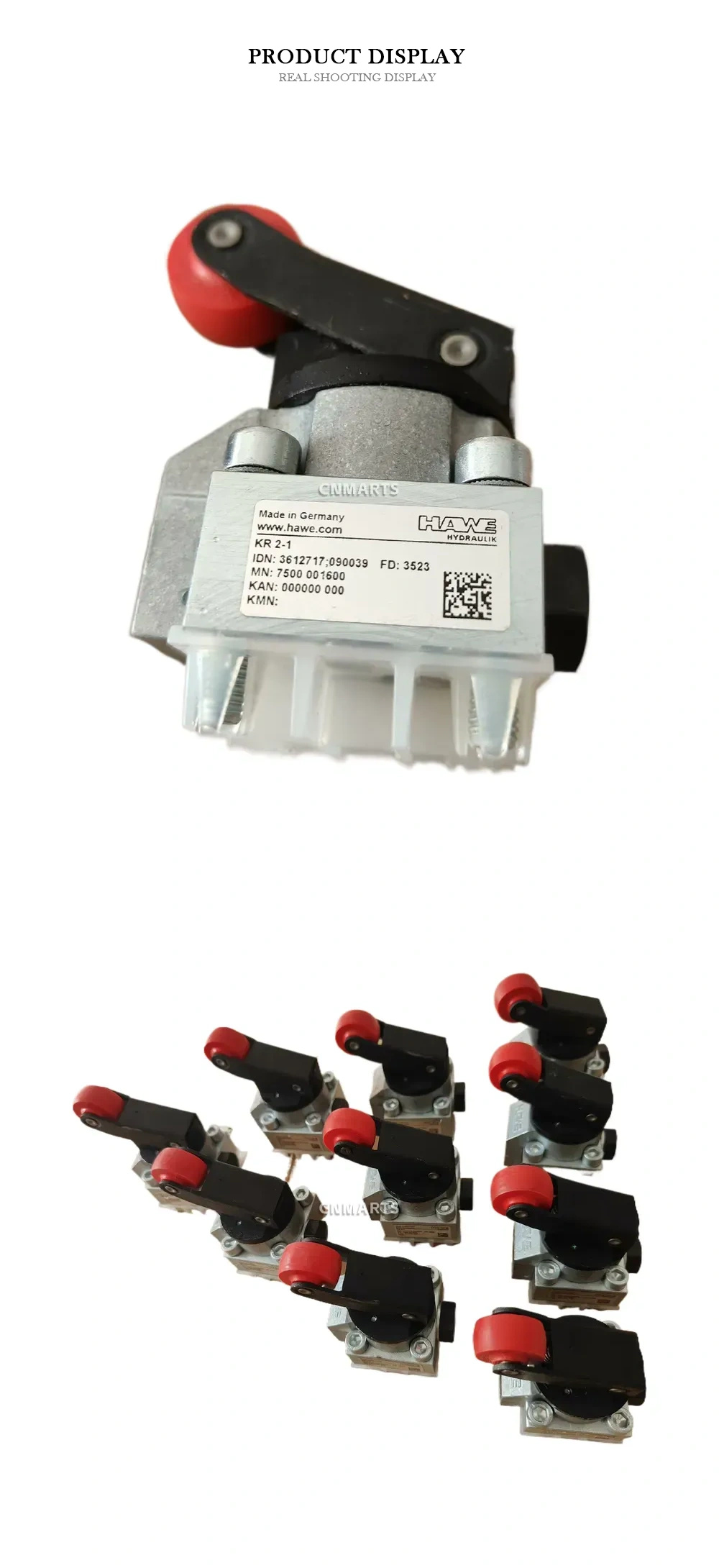 HAWE KR 2-1 Roller Lever Valve Description