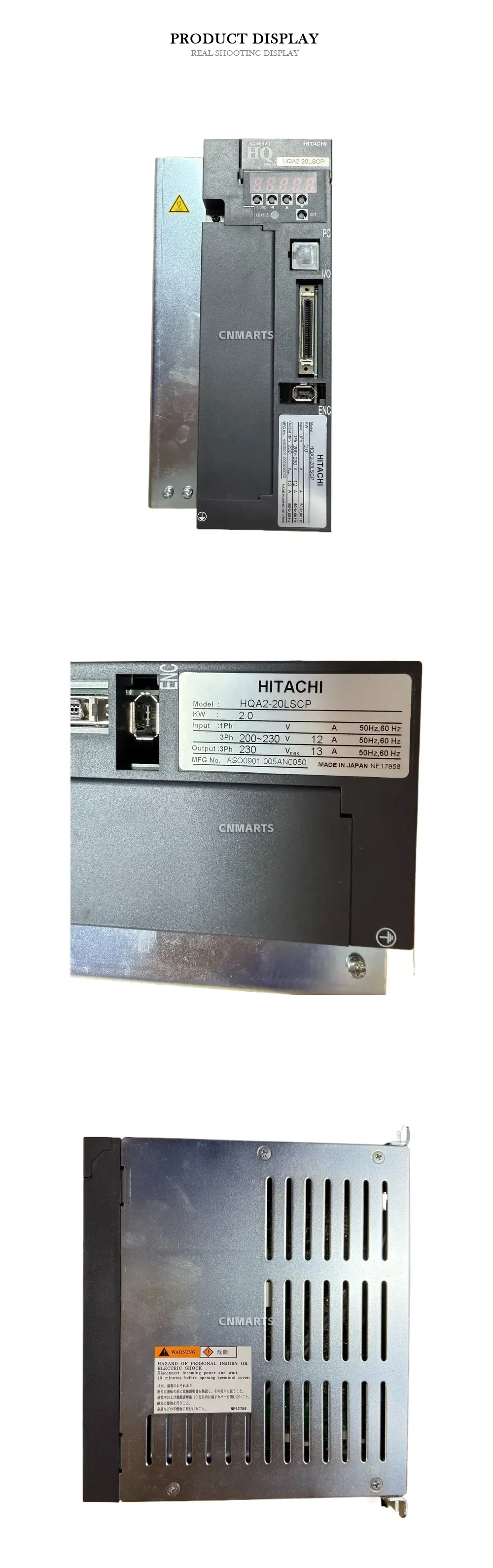 HITACHI HQA2-20LSCP Servo Amplifier Description