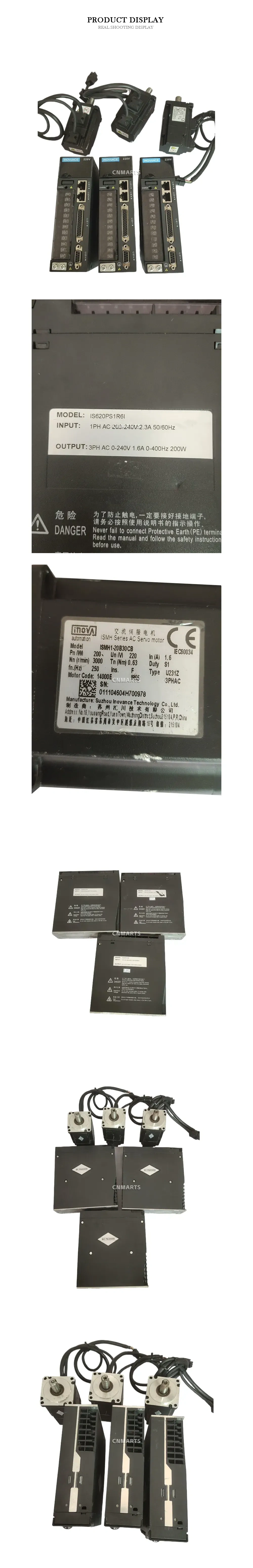 INOVANCE IS620PS1R6I / ISMH1-20B30CB AC Servo Motor and Drive System Description