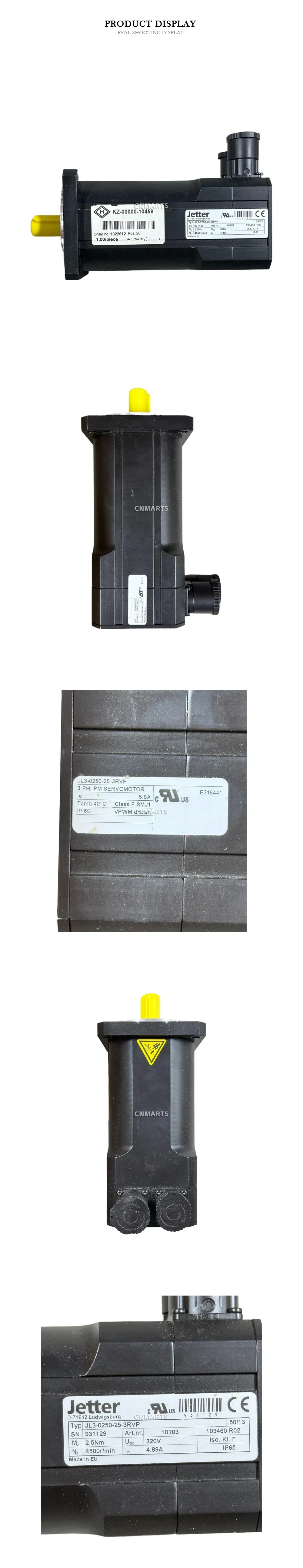 Jetter JL3-0250-25-3RVP 3-Phase PM Servo Motor Description