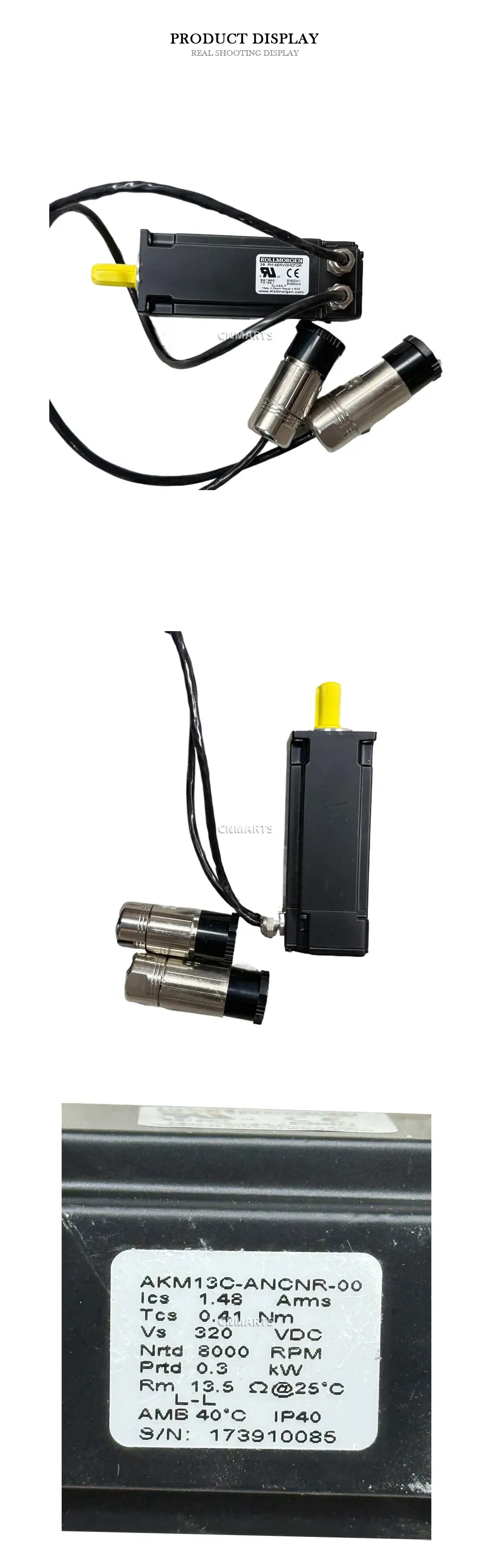 Kollmorgen AKM13C-ANCNR-00 Servo Motor Description