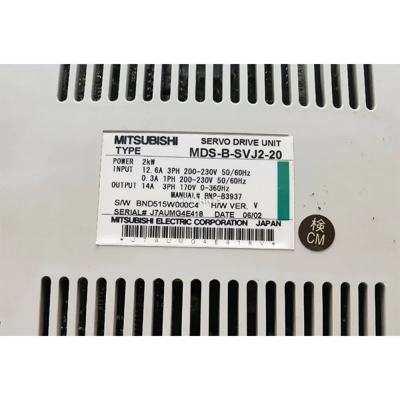 Mitsubishi MDS-B-SVJ2-20 Servo Drive Unit