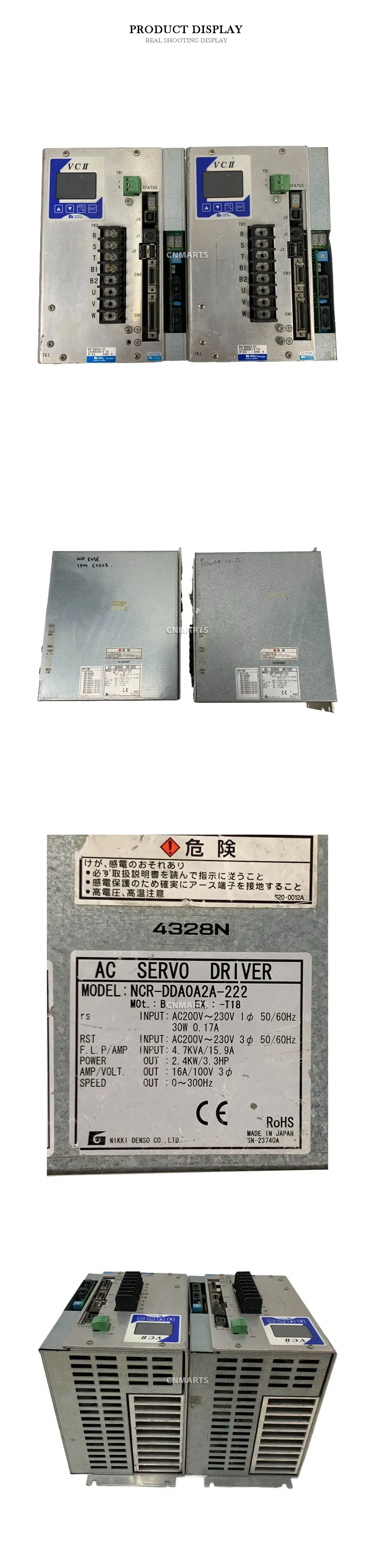 Nikki Denso NCR-DDA0A2A-222 AC Servo Driver Description