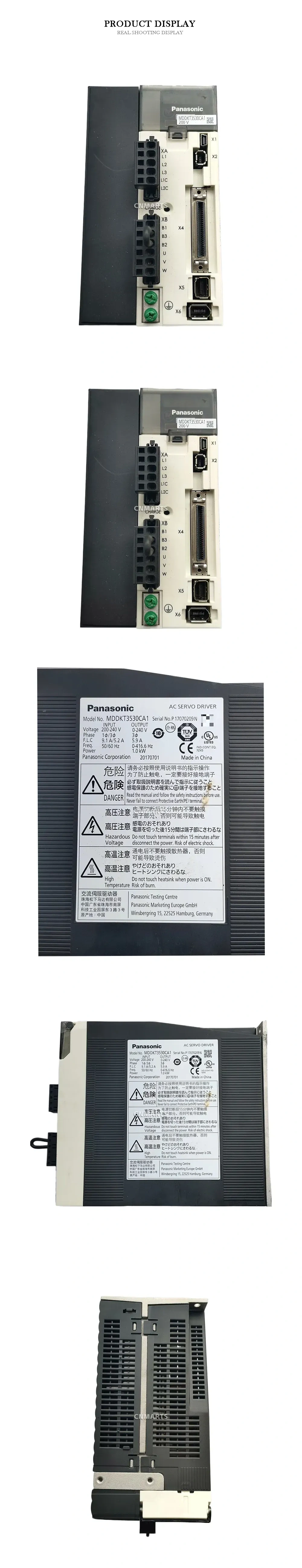Panasonic MDDKT3530CA1 AC Servo Driver Description