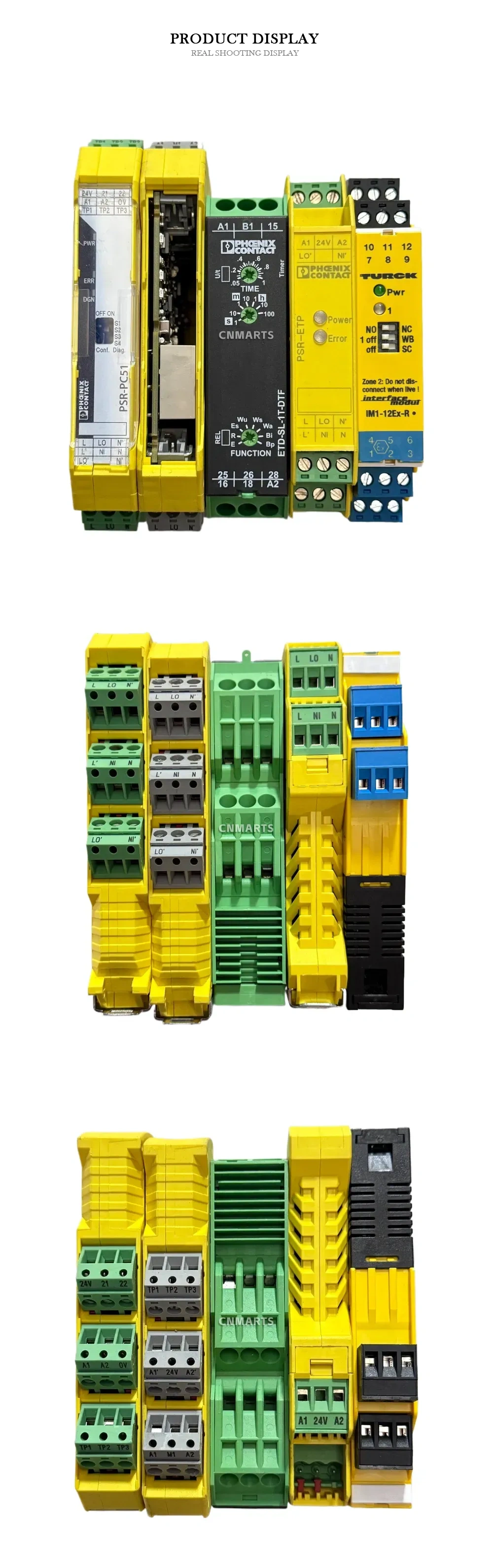Phoenix Contact, Turck PSR-PC51, ETD-SL-1T-DTF, PSR-ETP, IM1-12Ex-R Industrial Safety Relays and Interface Modules Description