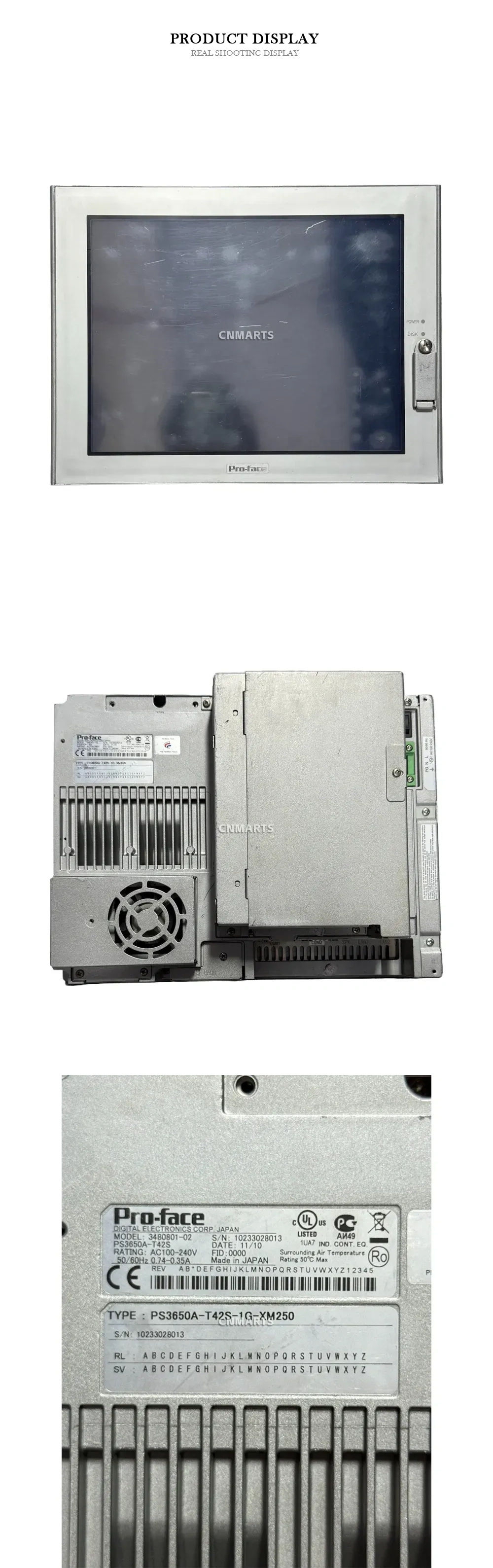 Pro-face PS3650A-T42S-1G-XM250 Industrial Panel PC / HMI Description