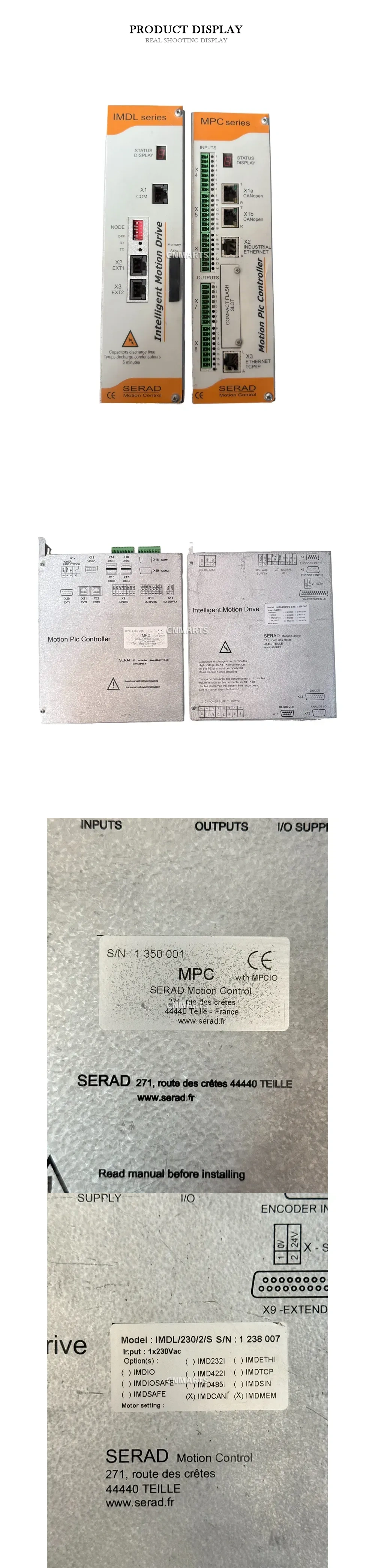 SERAD IMDL/230/2/S, MPC Intelligent Motion Drive and Motion PLC Controller Description