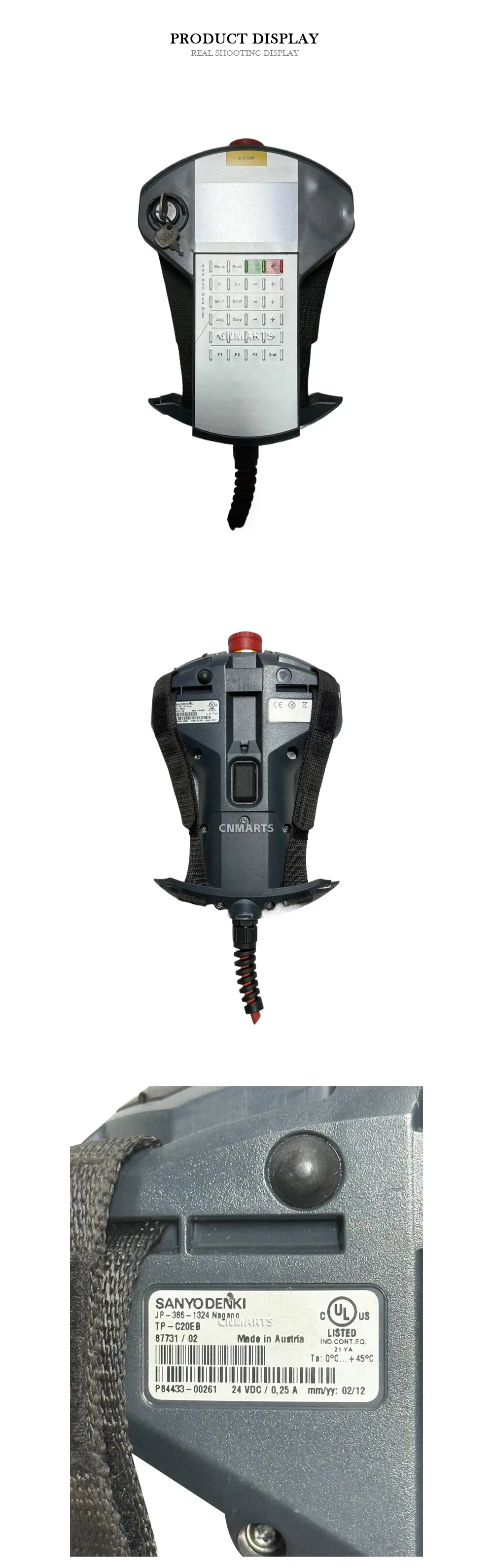 Sanyo Denki TP-C20EB Teach Pendant Description