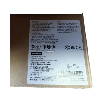 Siemens 3RW4026-2BB04 Soft Starter
