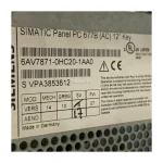 Siemens 6AV7871-0HC20-1AA0 SIMATIC Panel PC 677B
