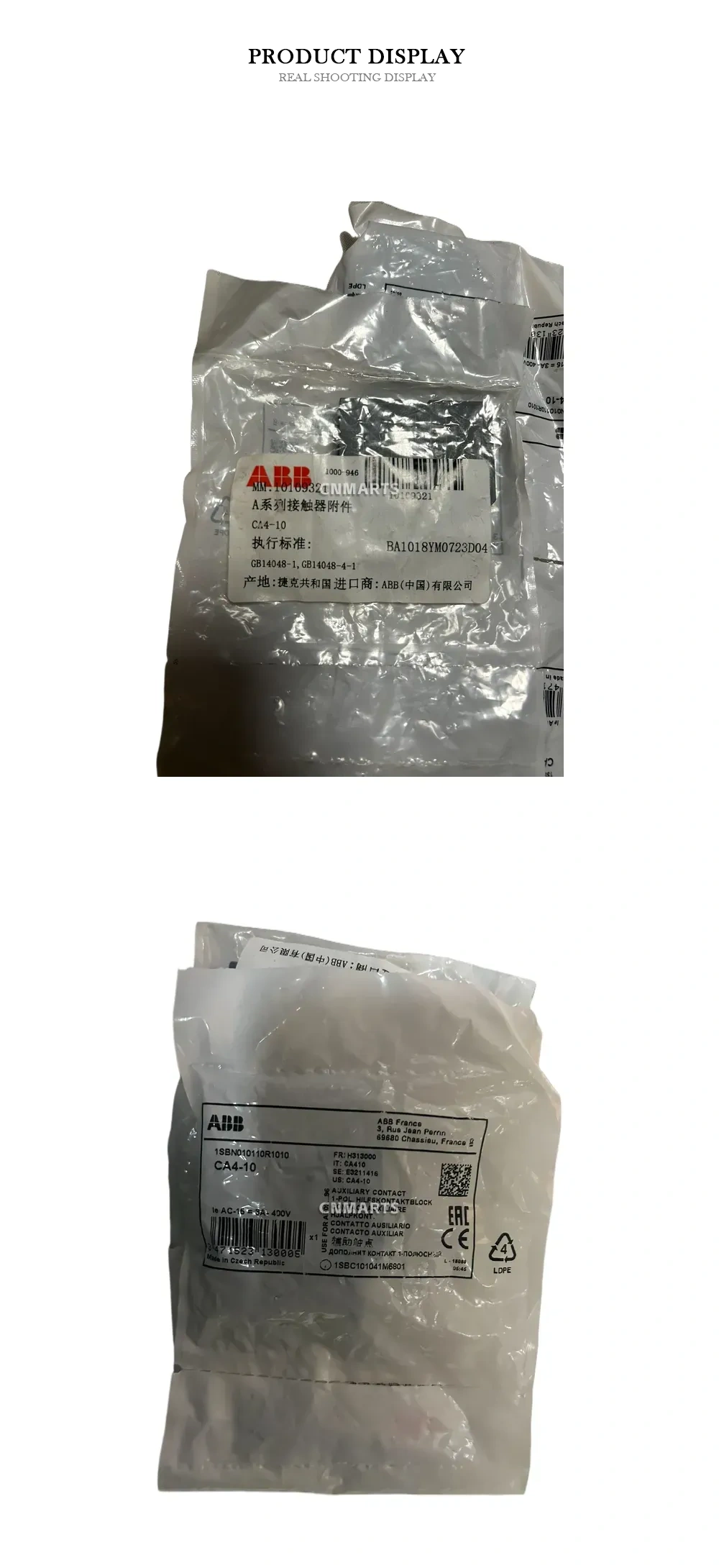 ABB CA4-10 Auxiliary Contact Block Description